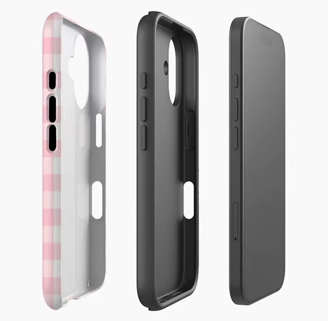 Pink & White Gingham IPhone17 Must-Haves Phone Case for IPhone