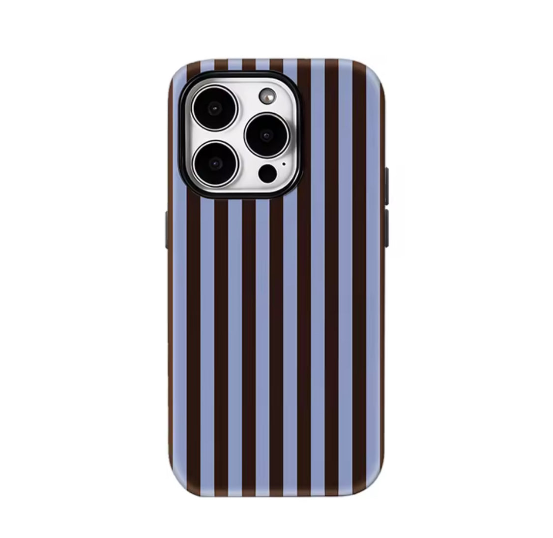 Contrasting Brown Blue Stripes IPhone17 Must-Haves