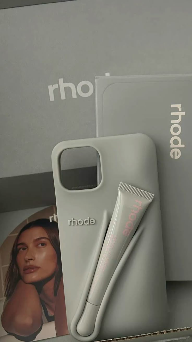 Rhode Gray iPhone 17 Pro Max 17 Pro 16 15 Case + Lipgloss & Gift Bag