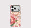 Pinke Pfingstrosen-Blumen-iPhone-Hülle – Stoßfeste ästhetische Abdeckung