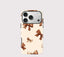 Beige Schleife iPhone Hülle – Coquette Stoßfest MagSafe Cover