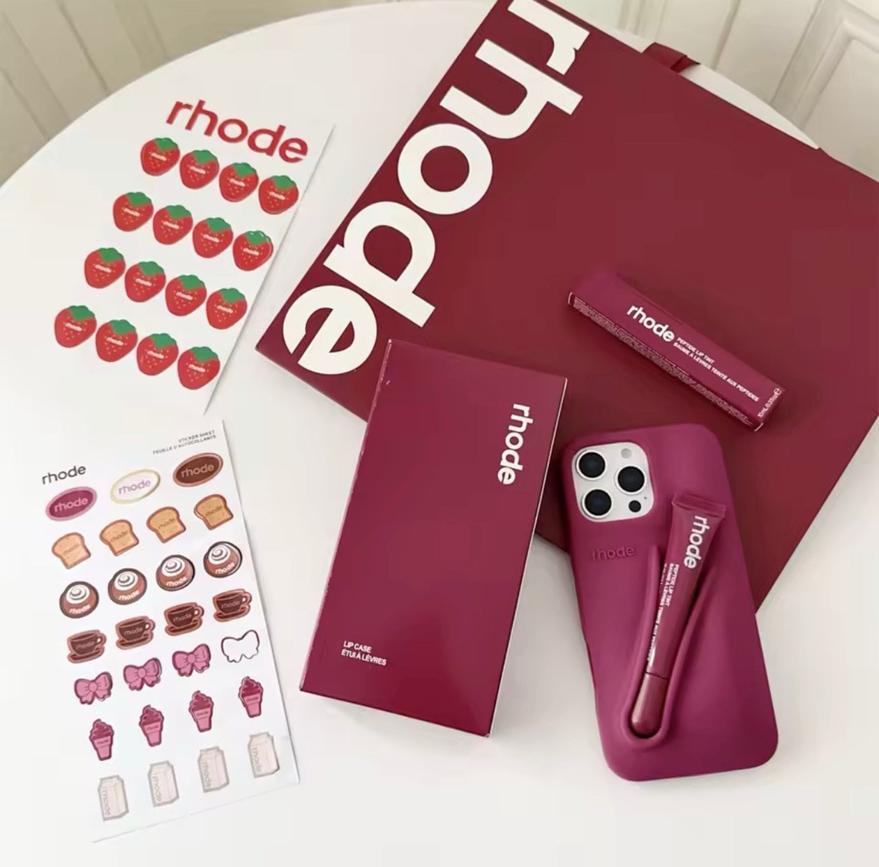 Rhode Phone Case Raspberry Gift Set for iPhone | RhodeCover