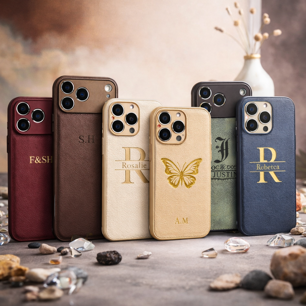 Custom Phone Case Collection – Engraved, Letter & Photo Cases