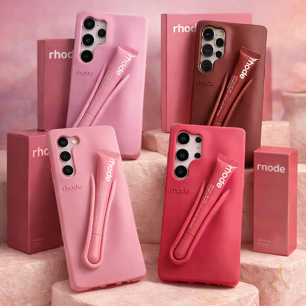 Rhode Samsung Phone Case with Lip Gloss Holder – Silicone Designer Covers