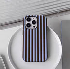 Contrasting Brown Blue Stripes IPhone17 Must-Haves