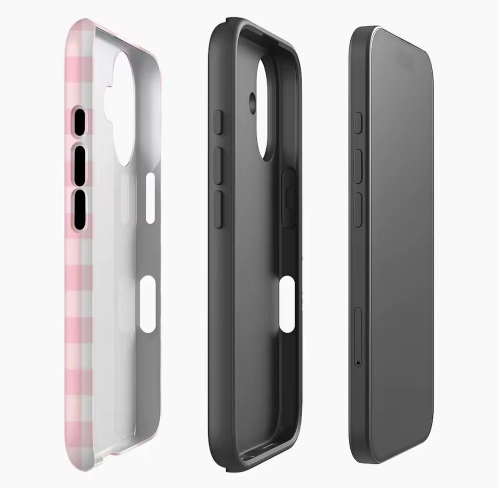 Pink & White Gingham IPhone17 Must-Haves Phone Case for IPhone