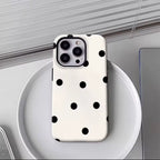 Irregular Black Polka Dots IPhone17 Must-Haves