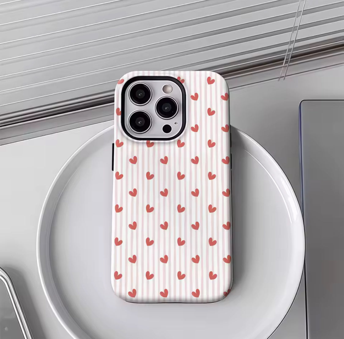 Heart Stripes IPhone17 Must-Haves Phone Case