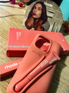 Rhode Orange iPhone 17 Pro Max 17 Pro 16 15 Case + Lipgloss & Gift Bag