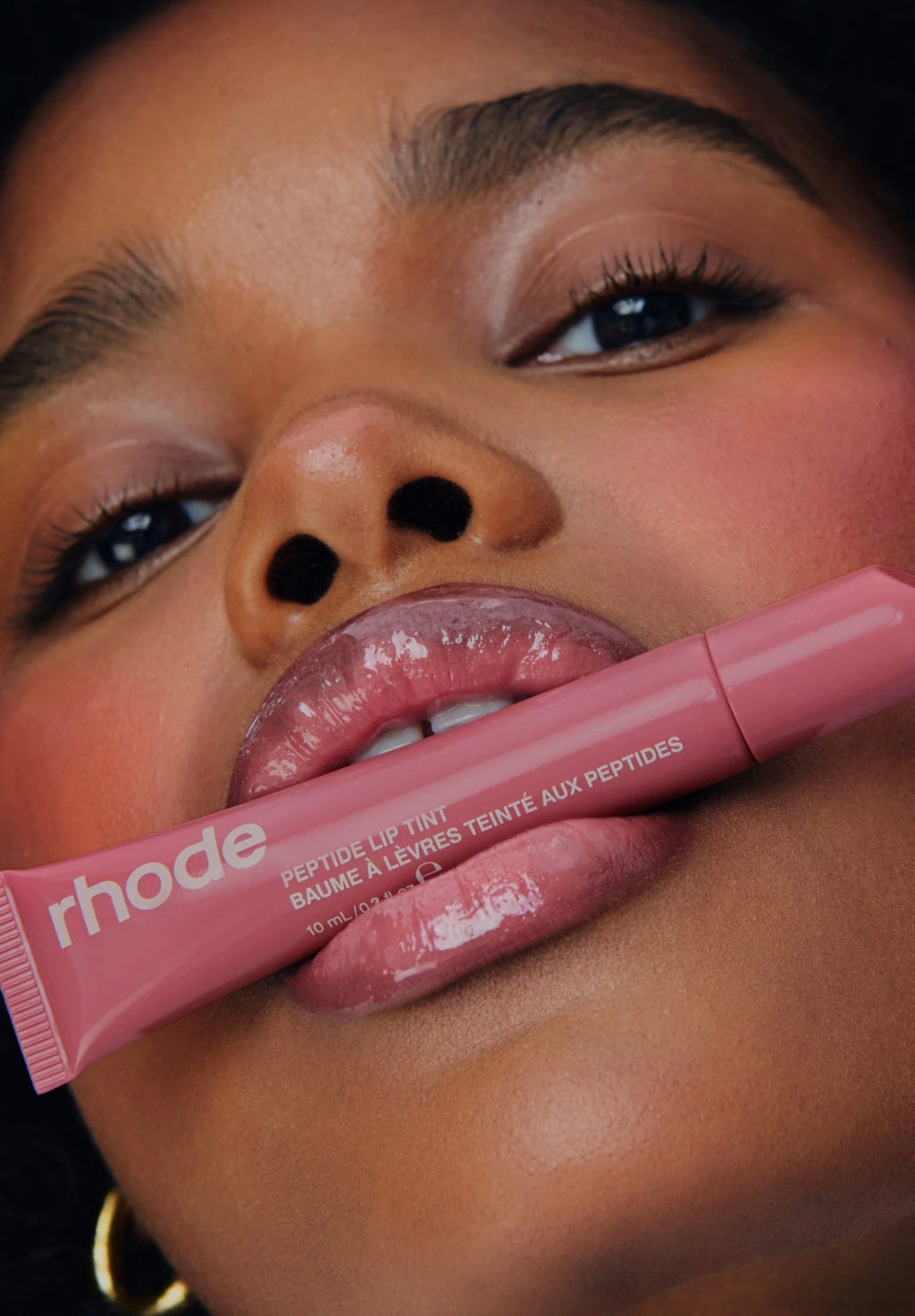 Rhode Peptide Lip Tint Salty Tan Glossy Hydrating Lip Tint