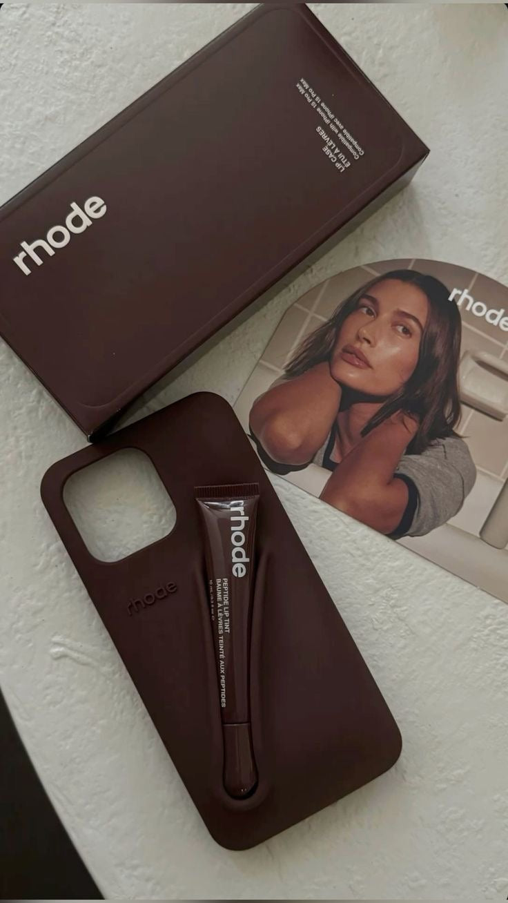 Rhode Phone Case Espresso with Lipgloss | iPhone Case | RHODE COVER Rhode Phone Case Espresso with Lipgloss | iPhone Case | RHODE COVER