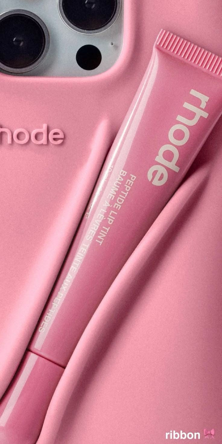 Rhode Ribbon iPhone 17 Pro Max 17 Pro 16 15 Case + Lipgloss & Gift Bag