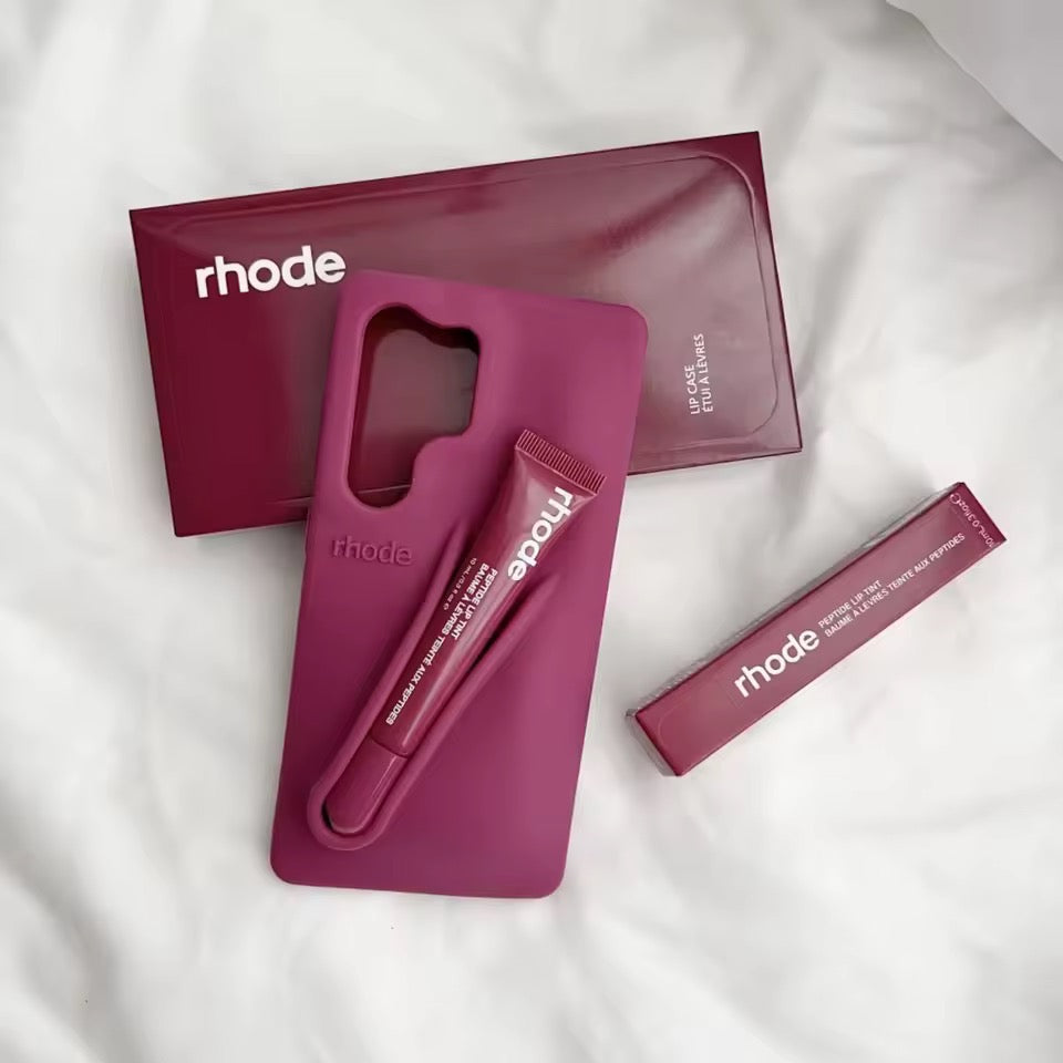 Rhode Phone Case Raspberry For Samsung with lipgloss Main image