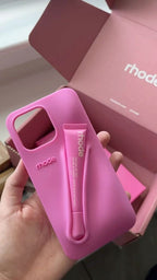 Rhode Rose iPhone 17 Pro Max 17 Pro 16 15 Case + Lipgloss & Gift Bag