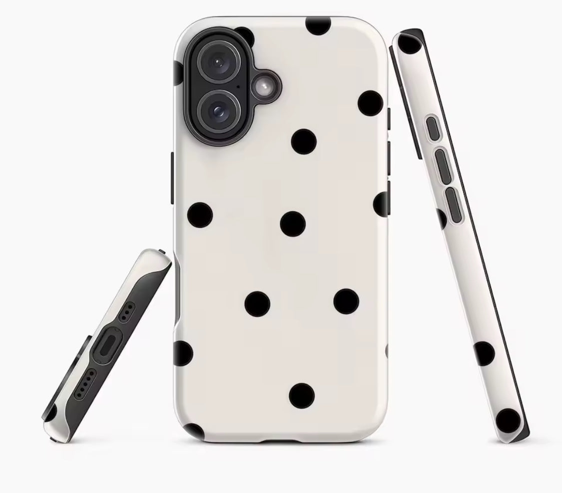 Irregular Black Polka Dots IPhone17 Must-Haves
