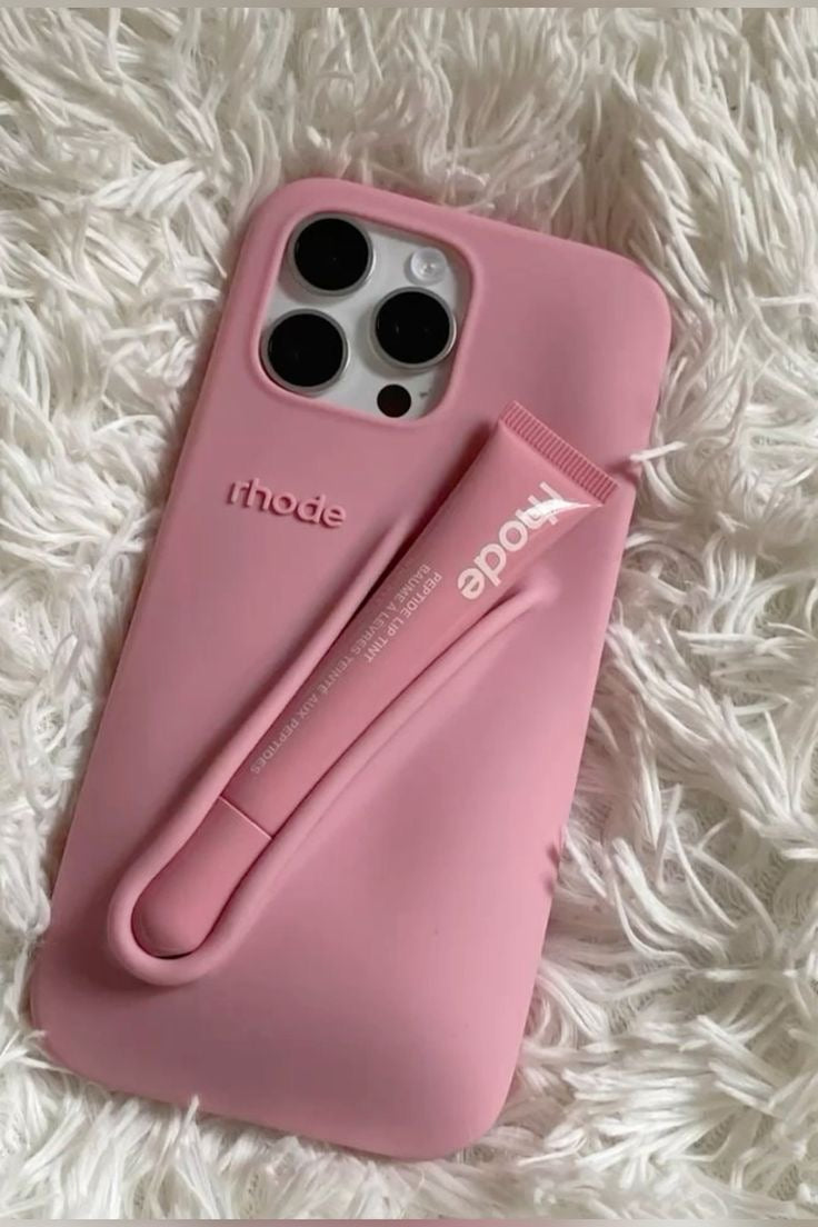 Rhode Ribbon iPhone 17 Pro Max 17 Pro 16 15 Case + Lipgloss & Gift Bag