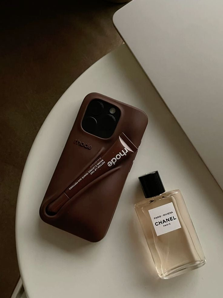Rhode Espresso iPhone 17 Pro Max 17 Pro 16 15 Case + Lipgloss & Gift Bag