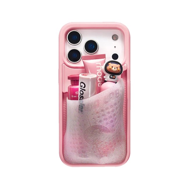 Flex Pouch Expandable Storage Case for iPhone 17 16 15 - Ultra-Stretchy Gadget & Card Holder