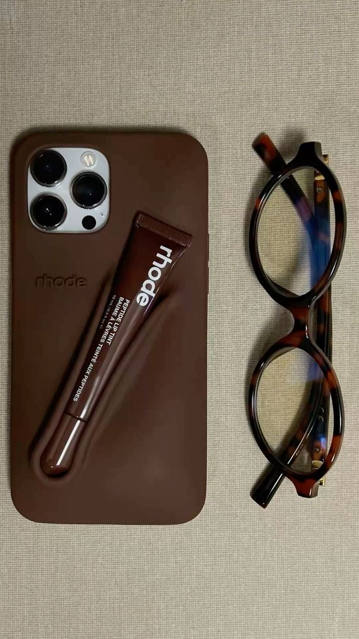 Rhode Phone Case Espresso with Lipgloss | iPhone Case Rhode Phone Case Espresso with Lipgloss | iPhone Case
