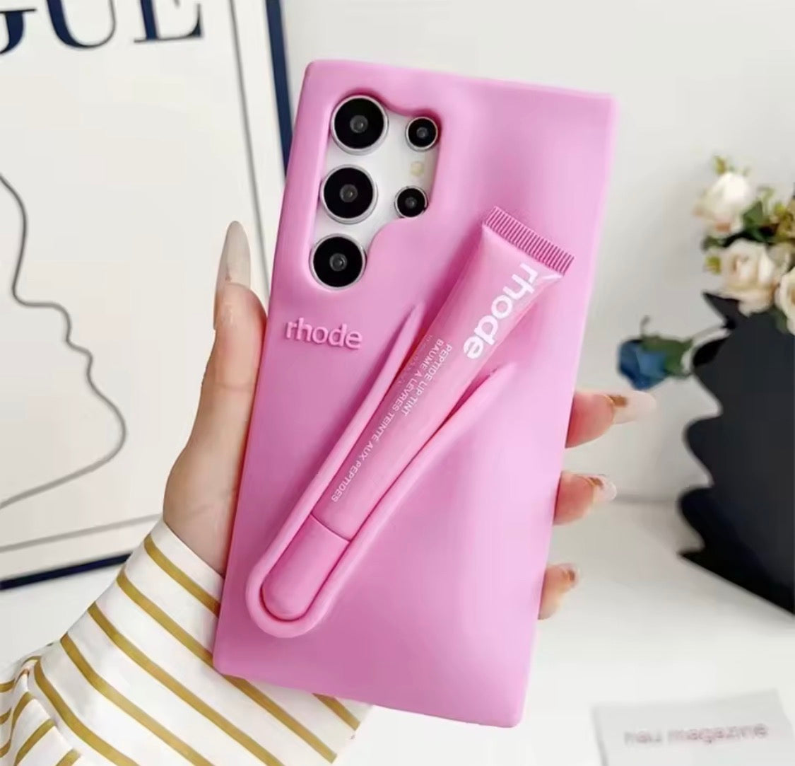 Rhode Samsung Phone Case with Lip Gloss Holder Silicone Cover RHODE COVER Rhode Samsung Phone Case with Lip Gloss Holder Silicone Cover RHODE COVER