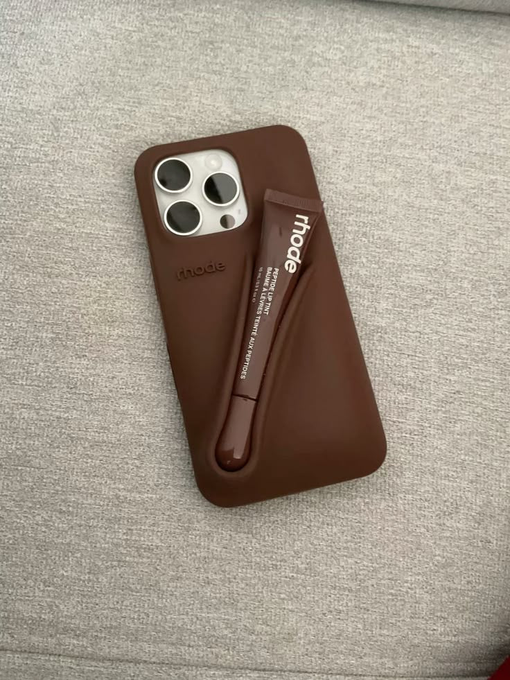 Rhode Phone Case Espresso with Lipgloss | iPhone Case Rhode Phone Case Espresso with Lipgloss | iPhone Case