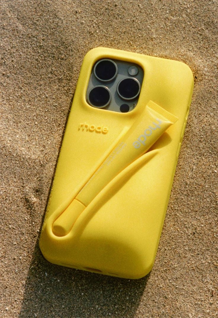 rhode lemontini iphone13ケースリップ付き Rhode Phone Case With Lip Gloss (Lemontini) – Techinfinities