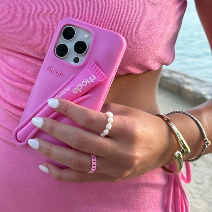 Rhode Phone Case Rose with Lipgloss | iPhone Case | RHODE COVER Rhode Phone Case Rose with Lipgloss | iPhone Case | RHODE COVER