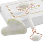 Face Roller & Gua Sha Set for Face & Neck Massage