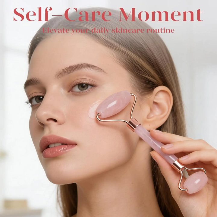 Face Roller & Gua Sha Set for Face & Neck Massage