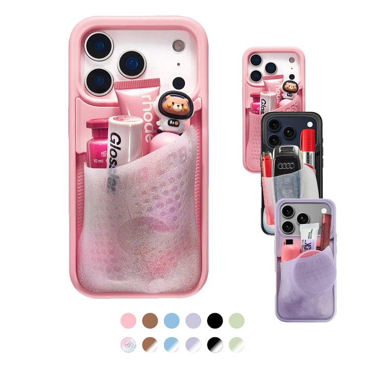 Flex Pouch Expandable Storage Case for iPhone 17 16 15 - Ultra-Stretchy Gadget & Card Holder Hauptbild