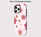 Kirschblüten iPhone Hülle  Rosa Blumen Stoßfeste Abdeckung