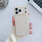 Custom Vertical Name Leather Phone Case – Personalized Engraved Initial & Text Case