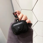 Custom Initials Leather AirPods Case with Clip – Personalized Name Case