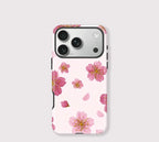 Kirschblüten iPhone Hülle  Rosa Blumen Stoßfeste Abdeckung