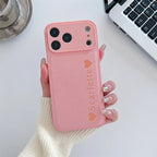 Custom Vertical Name Leather Phone Case – Personalized Engraved Initial & Text Case