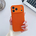 Custom Vertical Name Leather Phone Case – Personalized Engraved Initial & Text Case