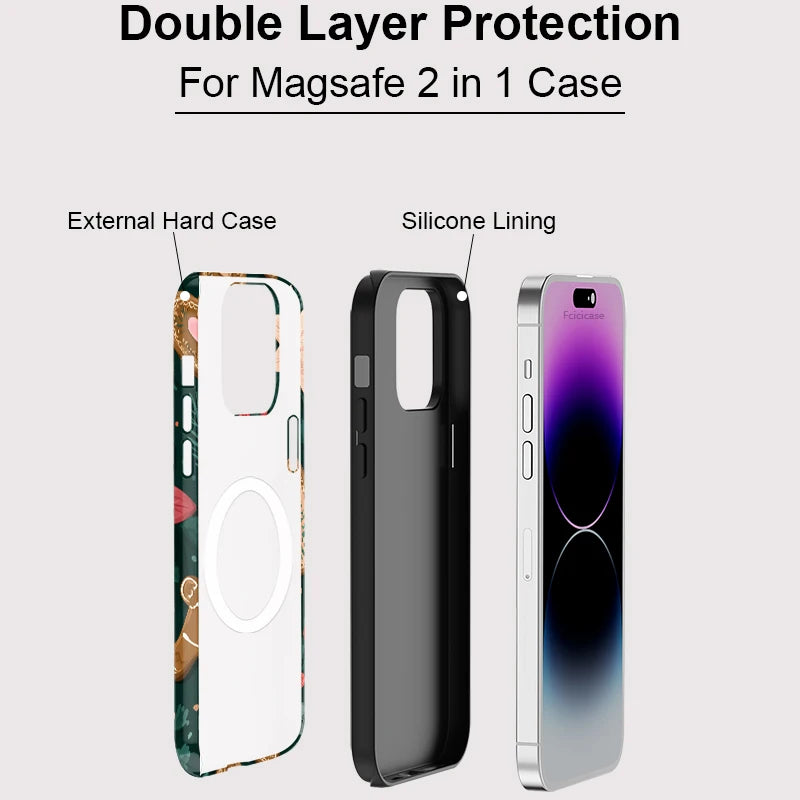 Weihnachts-Lebkuchen iPhone Hülle Festliche stoßfeste MagSafe Hülle