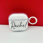 Custom AirPods Case with Name  Personalized Clear AirPods Cover