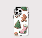 Niedliche Weihnachts-iPhone-Hülle – stoßfestes Lebkuchen-MagSafe-Cover