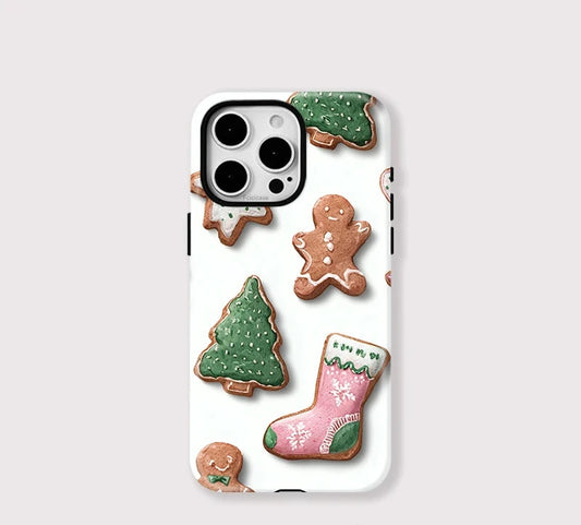 Phone Case For iPhone 17 Air 14 15 Plus 16 Pro Max 13 12 11 For Magsafe Magnetic Christmas Socks Tree Pattern Cover