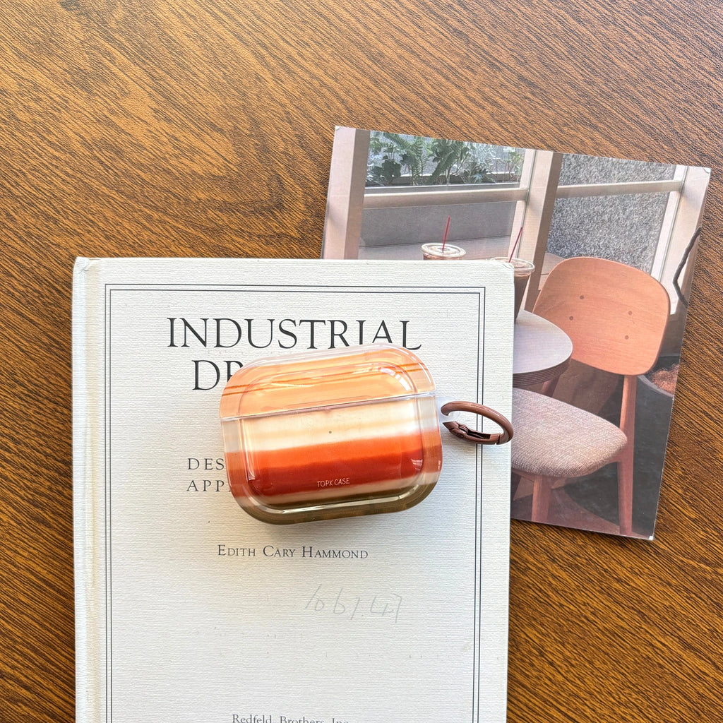 Sunset Gradient AirPods Case – Aesthetic Transparent Protective Cover