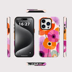 Buntes Blumen-iPhone-Case – Stoßfeste, ästhetische Blumenhülle