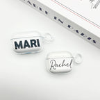Custom AirPods Case with Name  Personalized Clear AirPods Cover