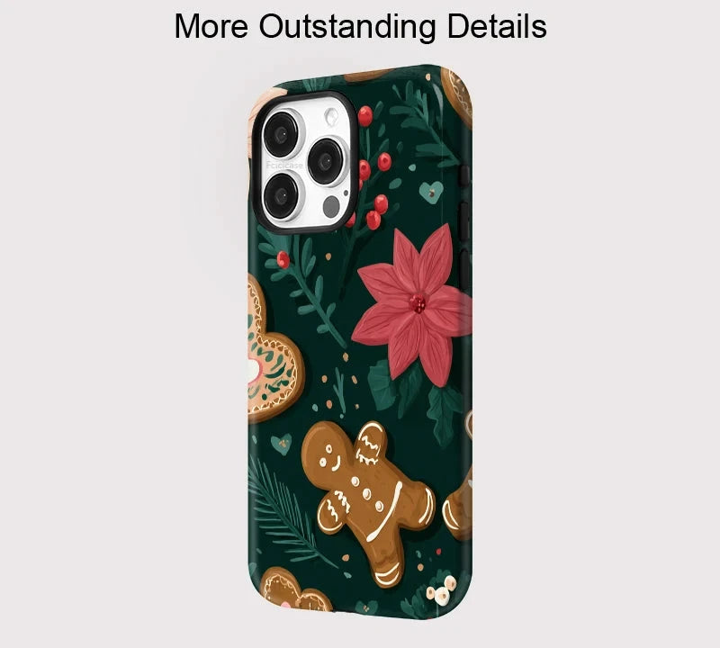 Weihnachts-Lebkuchen iPhone Hülle Festliche stoßfeste MagSafe Hülle