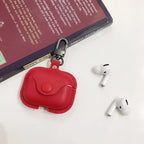 Custom Initials Leather AirPods Case with Clip – Personalized Name Case