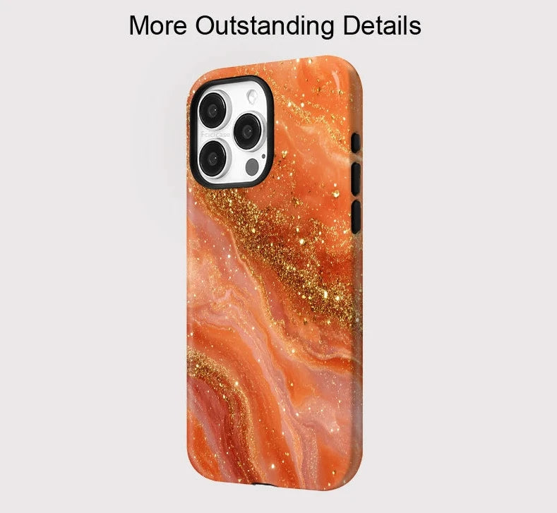 For Magsafe Wireless Charge Phone Case For iPhone 13 12 11 16 17 Air 15 Plus 14 Pro Max Soft Magnetic Marble Cover