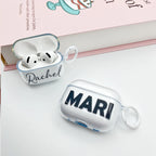 Custom AirPods Case with Name  Personalized Clear AirPods Cover