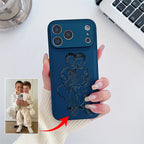 Custom Photo Engraved Leather Phone Case – Personalized Image Case
