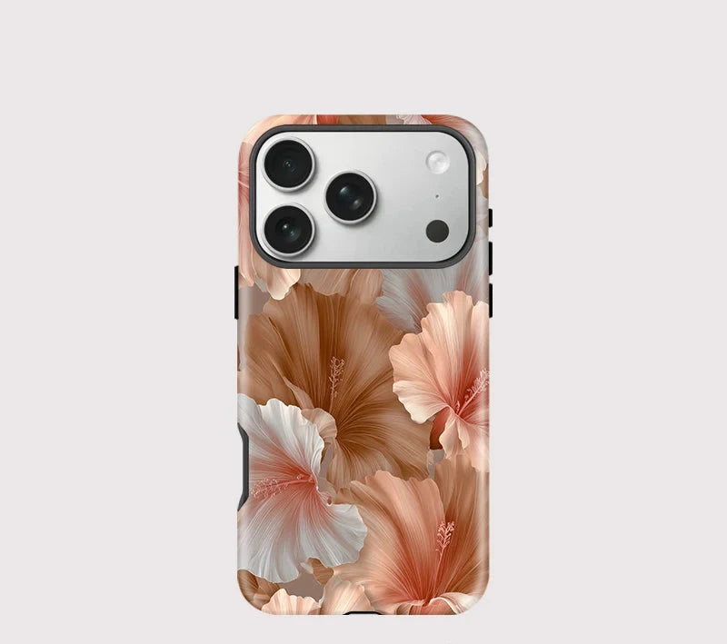 Flower 2 IN 1 For Magsafe Phone Case for iPhone 17 Air 16 15 14 Plus 13 12 Pro Max 11 Magnetic Matte Acrylic TPU Cover