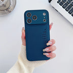 Custom Vertical Name Leather Phone Case – Personalized Engraved Initial & Text Case